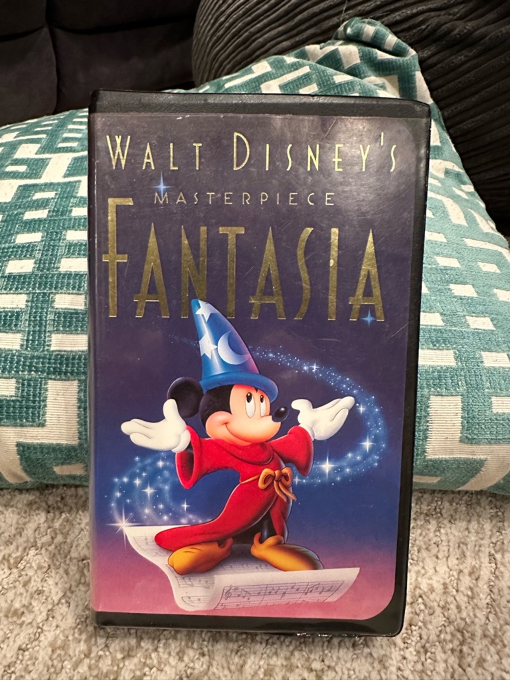 Disney Fantasia VHS Case — Navy, Purple, Red, Blue, Yellow